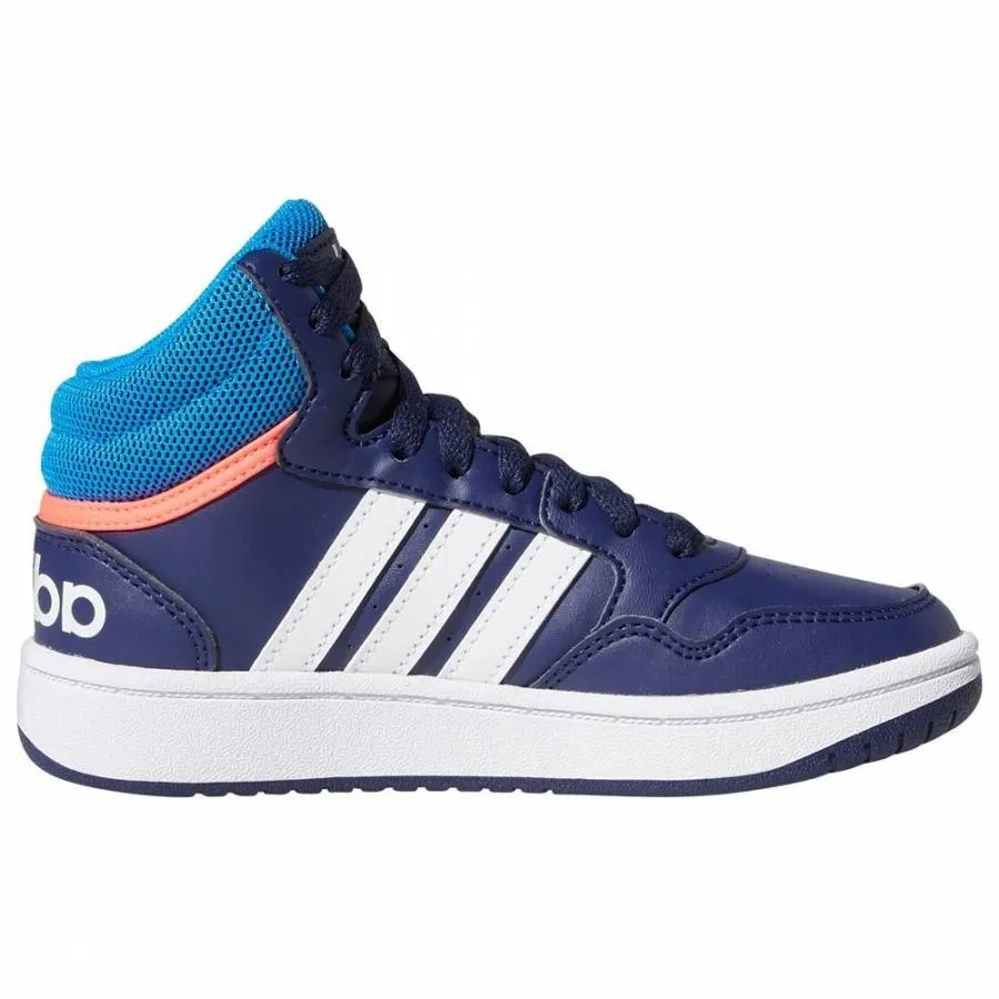 ADIDAS HOOPS MID 3.0 K GW0400  DKBLACK/BLURUS/TURBO